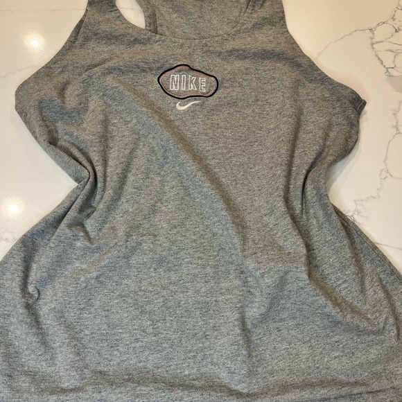 Nike Women's Heather Gray Tank Top - Picture 3 of 3